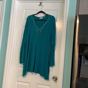 Dressy stone embellished  tunic